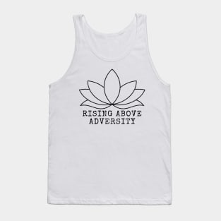 Rising Above Adversity - Black Print Tank Top